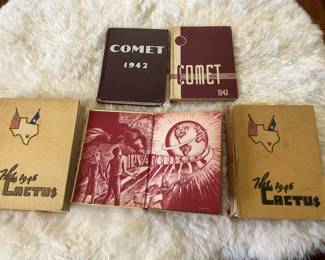 Austin High School and U.T. Cactus yearbooks