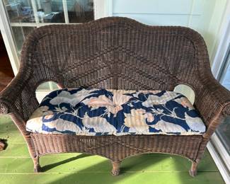 wicker loveseat