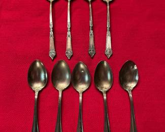 assorted sterling demitasse spoons