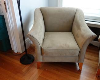 suede cloth chair