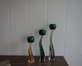 Murano candlesticks by Tosi