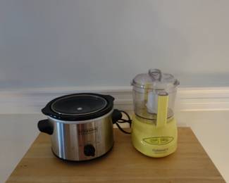 crock pot and food processor