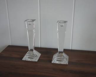 crystal candlesticks
