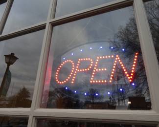 Flashing Electronic Sign/Way more than shown here so come on out Friday and shop shop shop!