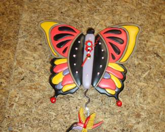 Clock plus we have one that is a wacky wine bottle