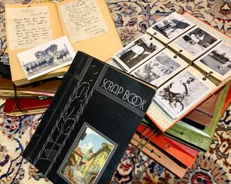 Scrap books, photo albums