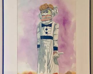 Zozbra the Magnificent by John B Aragon original water color