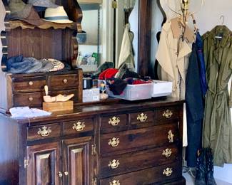 Early American Dresser. Great hats-coats-shoes-boots. Not pictured Ortega Wool Vest