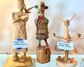 George Lopez Cordova Carvings. Kachina's