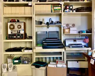 Reel to Reel Sony TC 650. Binding System-Docubind machine and materials. HP 7960 Printer.