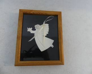 Angel of Hospice by Judy Murphree Hand Made Bone Porcelain in Shadowbox