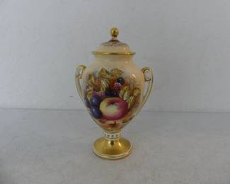 Vintage 1990s John Ainsley "Orchard Gold" 9" Urn with Lid