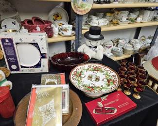 XMAS ITEMS (Tiffany Plate Sold ) All Reduced 