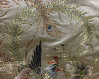 BEAUTIFUL SILK EMBROIDERED PILLOW (SOLD)