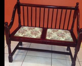 Padded bench w/built-in Seats