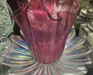 Bottom/lusterware vintage plate