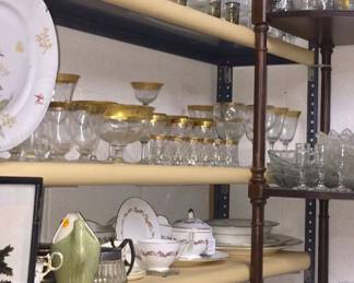 GORGEOUS CHINA & STEMWARE SETS