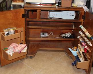SEWING CABINET FILLED