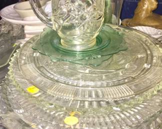 Depression Glass Platters
