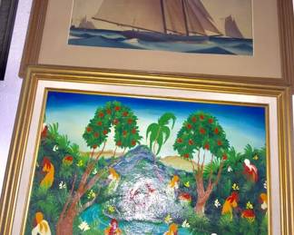 Haitian Artwork Signed