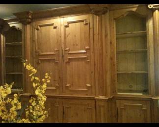 Huge custom display/storage unit w/ unique details
12’w x 8’h x3’ d 