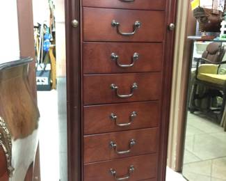 TALL JEWELRY  ARMOIRE 