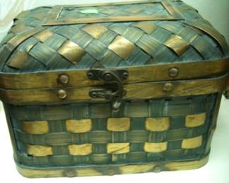 Large Woven wood Box