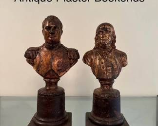 Antique Plaster Bookends