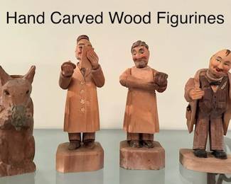 Hand Carved Wood Figurines