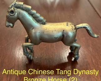 Antique Chinese Tang Dynasty Bronze Horse