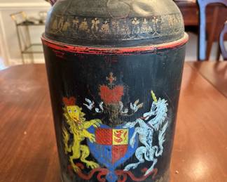 Vintage Tole Tea Caddy
