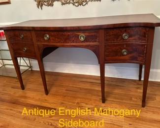 Antique English Mahogany Sideboard