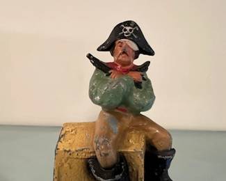 Antique Cast Pirate Bank