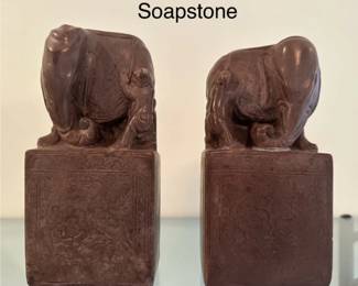 Soapstone Bookends