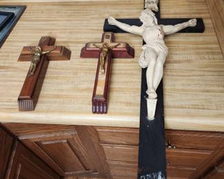 Wood cross Crucifix Last Rites
