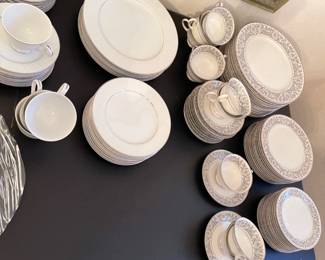 Brentwood White Lace and Wedgewood Waverly