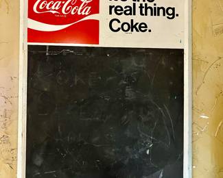Vintage Coke chalkboard
