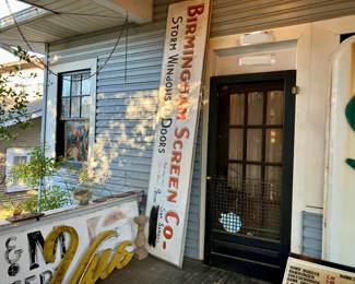 “Birmingham Screen Company” hand painted sign
