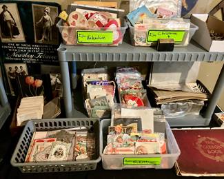 Vintage Valentines, Christmas, and other holiday cards