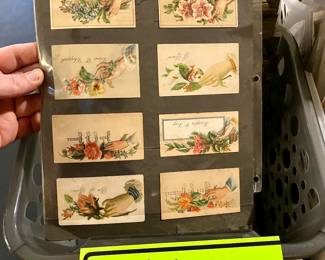 Antique Victorian calling cards