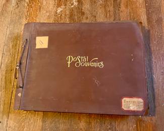 Scrap book filled with hundreds of horse post cards