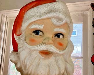 Giant Styrofoam Santa head
