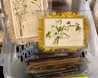 Victorian fringe cards 