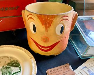 1940's Oscar the Doughboy ceramic cookie jar (would make a better planter)
