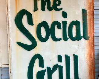 Giant “The Social Grill” sign
