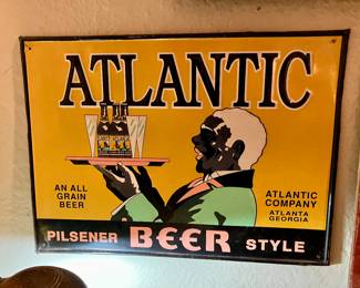 Metal Atlantic Beer sign