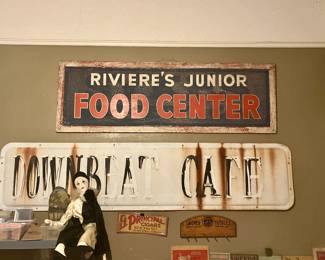 -Riviere’s Junior Food Center hand painted sign
-Downbeat Cafe hand painted sign
