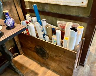 Dozens of vintage one sheet movie posters. The next several photos will be a small sampling of whats present.