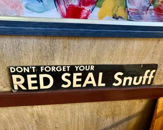 Red Seal Snuff sign
