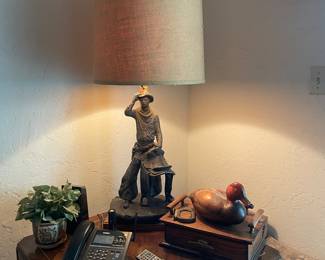 FABULOUS WESTERN BRONZE & MCM LAMPS, WE HAVE A PAIR!